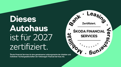 Dieses Autohaus ist für 2027 zertifiziert – Škoda Financial Services